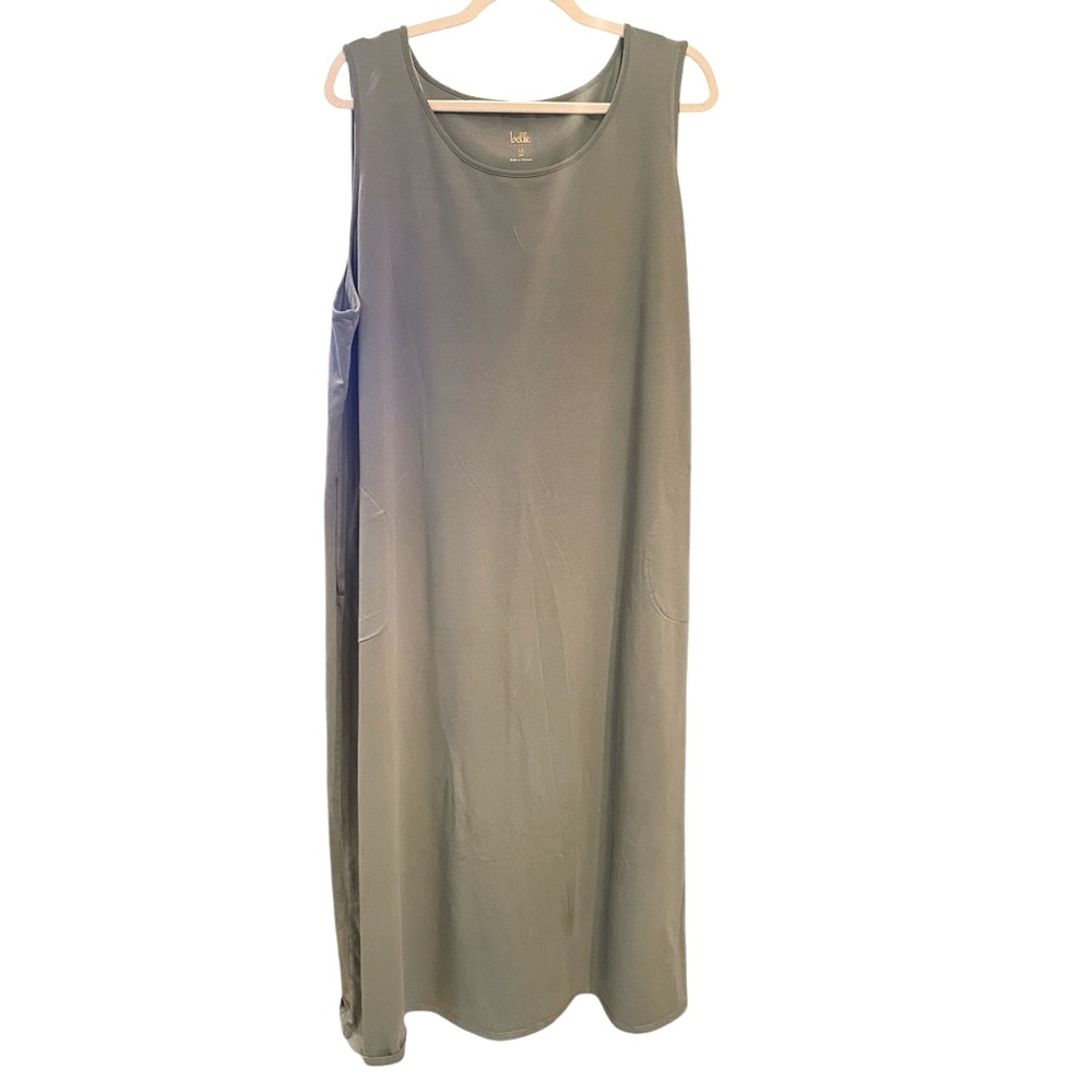 Belle By Kim Gravel TripleLuxe Knit Petite Long Tank Dress. Size 2XP.